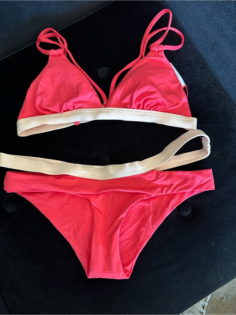 NWOT L*Space bikini set geranium extra small - Picture 2 of 5